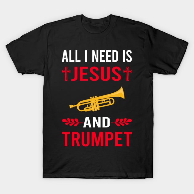 I Need Jesus And Trumpet T-Shirt by Good Day